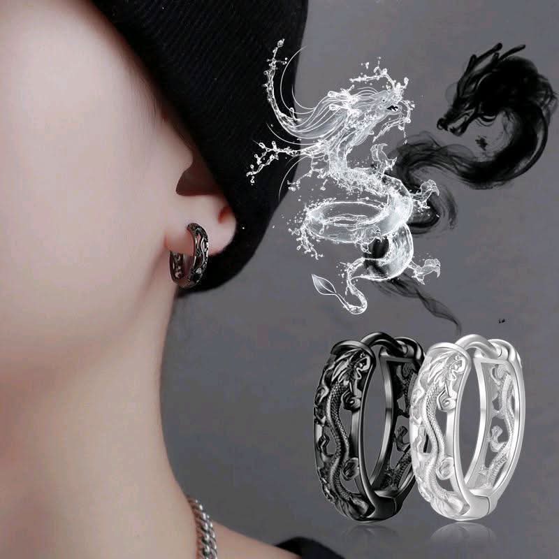 Dragon Hoop Earrings – Fortune-Attracting Earrings for Women