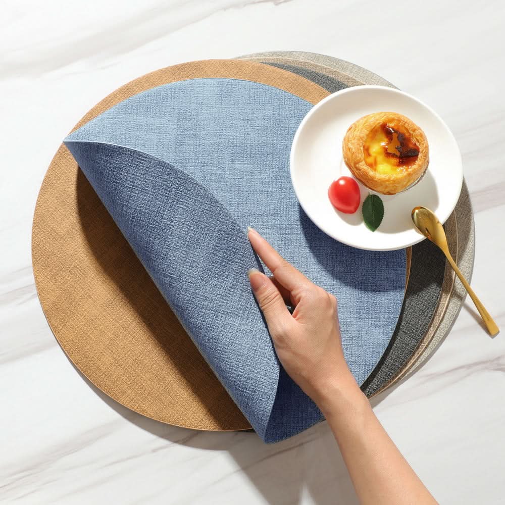 Double-Sided Leather Placemat Heat Insulation
