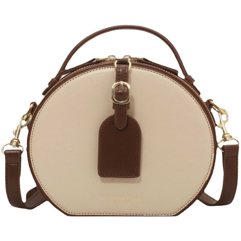 Women’s Street style Round PU Shoulder Bag – Small Crossbody Purse