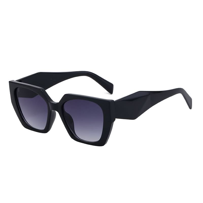 Stylish Cat-Eye Sunglasses for Women – Wide Temple Full-Frame UV Protection Shades