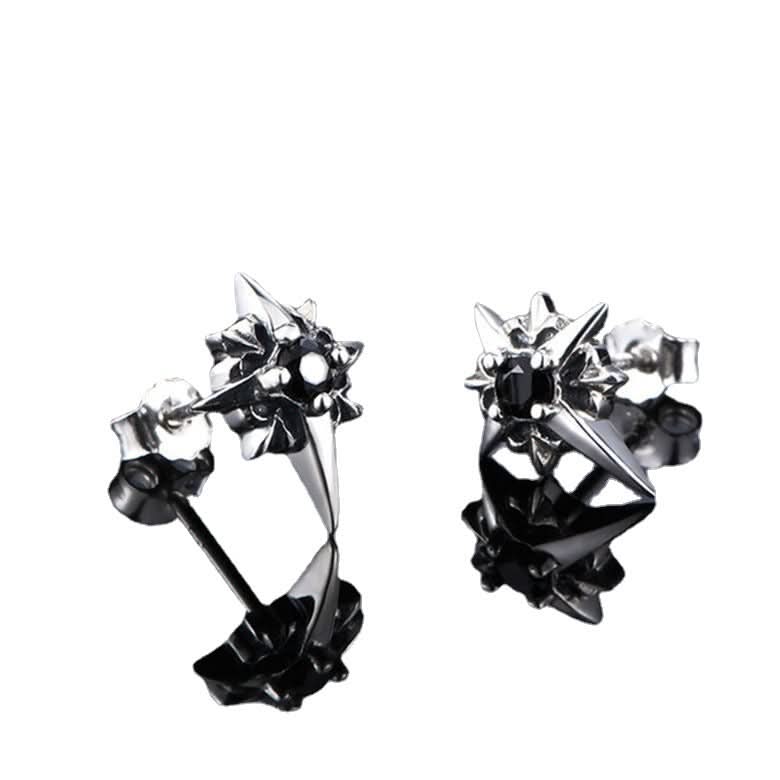 Men's Polaris Zircon Stud Earrings – Simple & Versatile Design