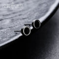 Unisex Glossy Round Earrings – Hip-Hop Style & Simple Design