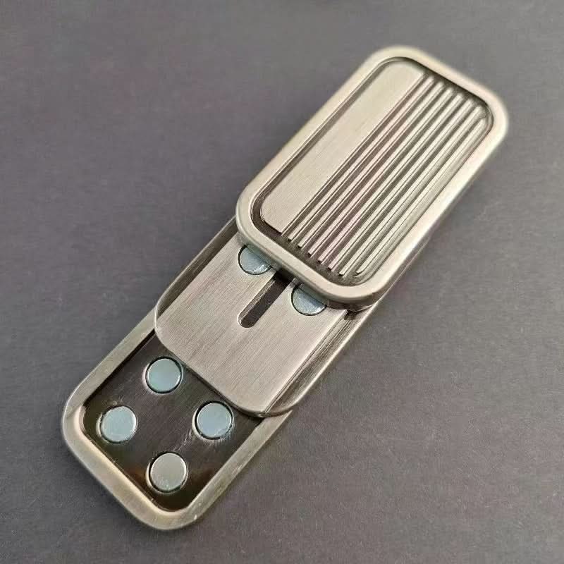 Bronze Magnetic Push Card Fidget Toy – EDC Decompression Coin Slider