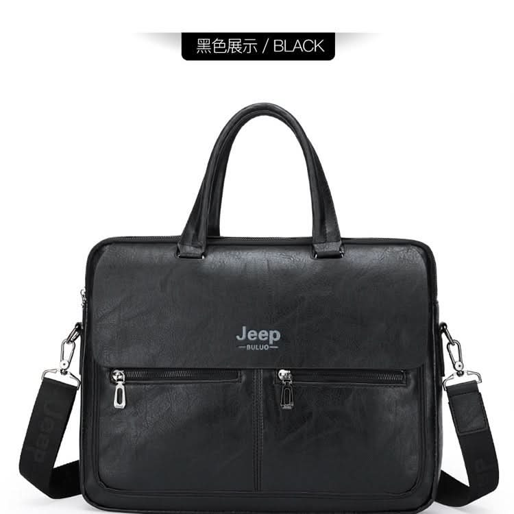 Men’s PU Leather Business Bag – 16" Laptop Briefcase, Waterproof & Wear-Resistant