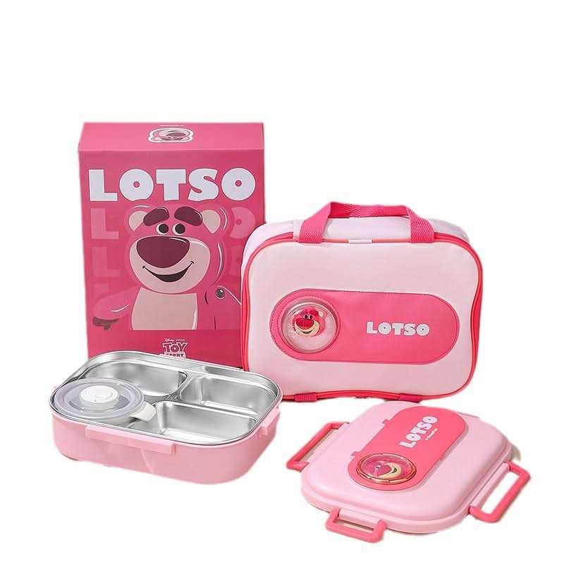 Disney Strawberry Bear 316L Stainless Steel Insulated Lunch Box For Kids