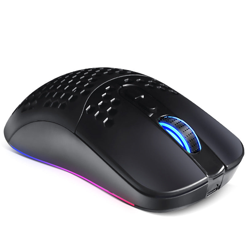 Wireless Bluetooth RGB Mouse – Dual-Mode Rechargeable Mouse with 7 Buttons