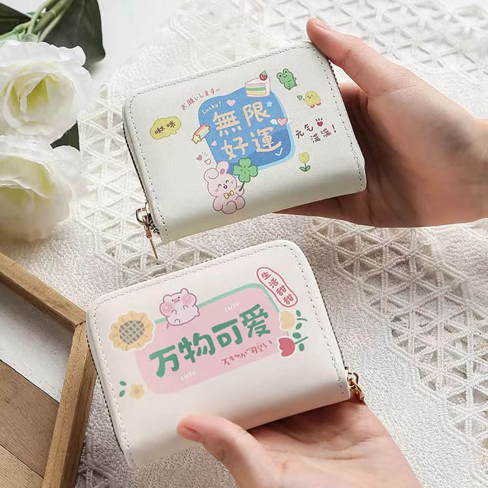 Korean-Style Accordion Card Holder – Wallet for Girls