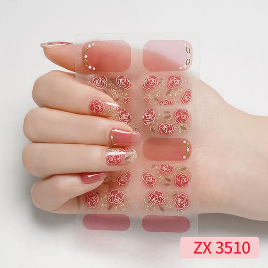 3D Star Diamond Nail Stickers Set