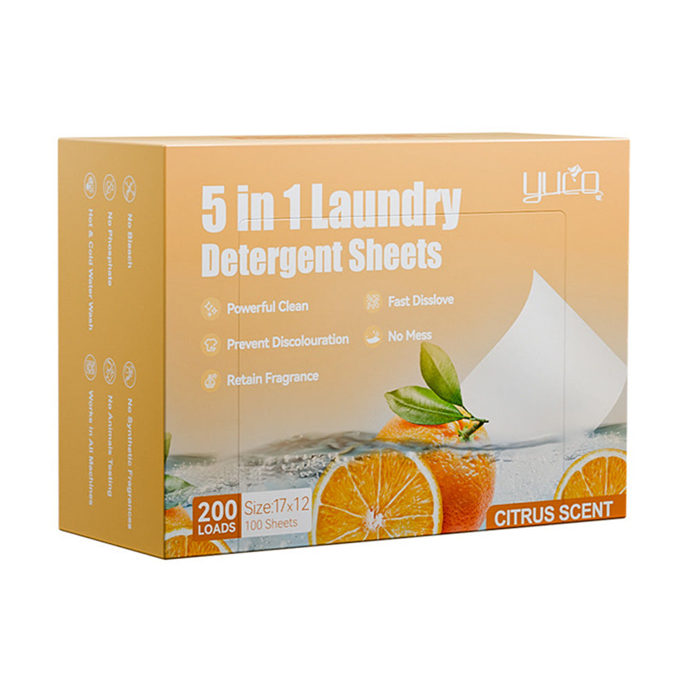 Ultra-Concentrated Laundry Detergent Tablets – Deep Cleaning, Long-Lasting Citrus Fragrance & Powerful Stain Removal