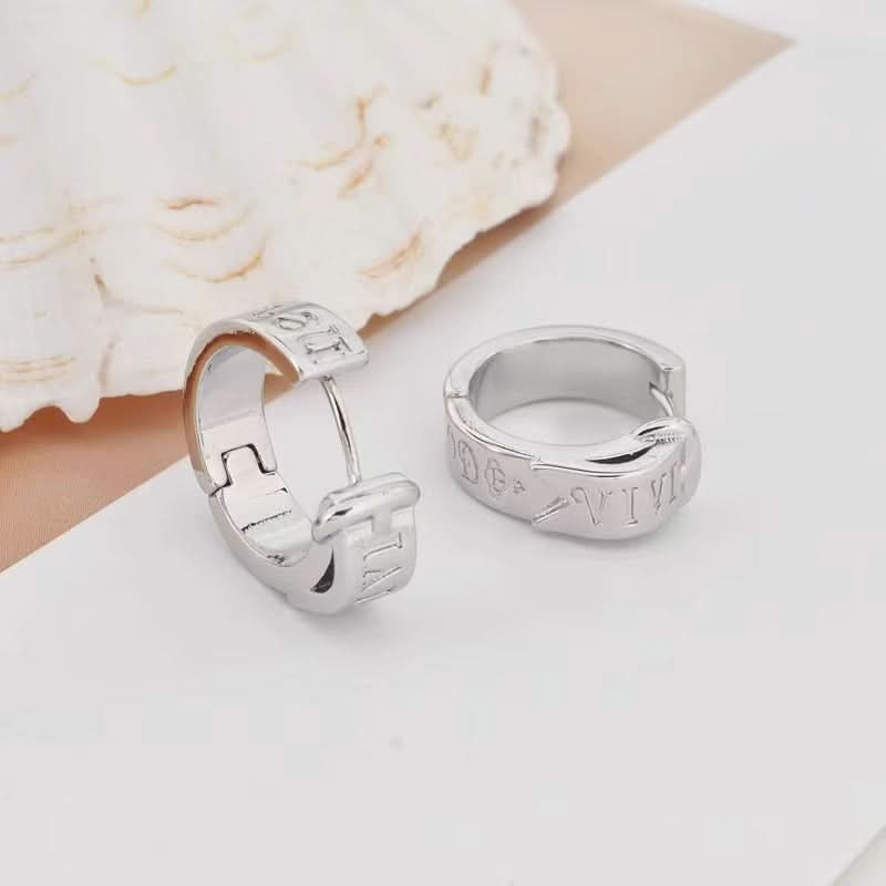 Trendy Buckle Hoop Earrings – Unisex Statement Hoops