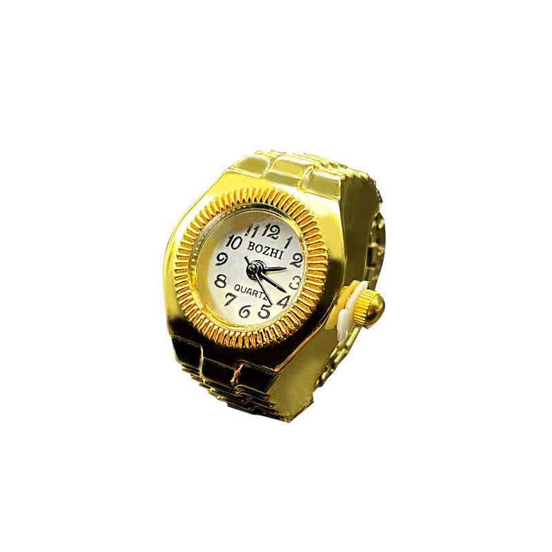 Adjustable Quartz Ring Watch for Men & Women – Fashionable Finger Watch