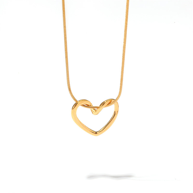 Trendy Gold Stainless Steel Pendant Necklace with Cute Charms – Stylish Jewelry