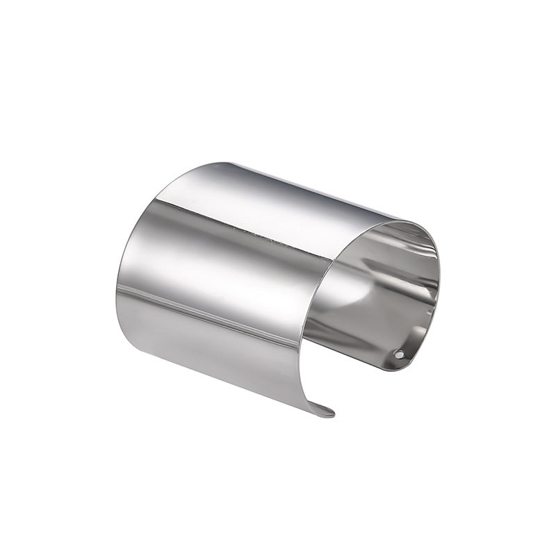Glossy Wide Cuff Bracelet – Bold Minimalist Statement Jewelry for Women