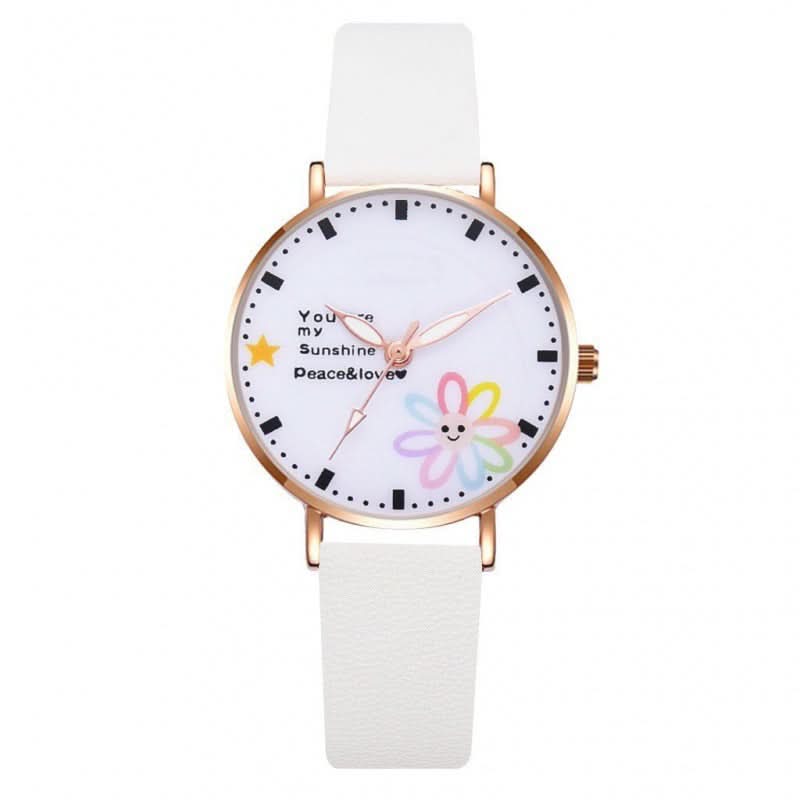 Daisy Watch for Women – College Style, Girlish Pink, Simple & Elegant