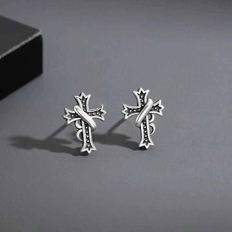 Men’s Trendy Cross Earrings – Stylish Statement Jewelry