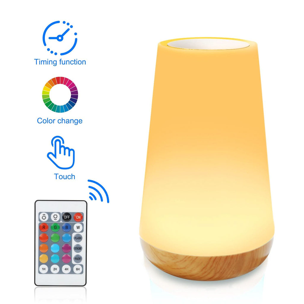 Touch-Control LED Night Light with 13 Colors