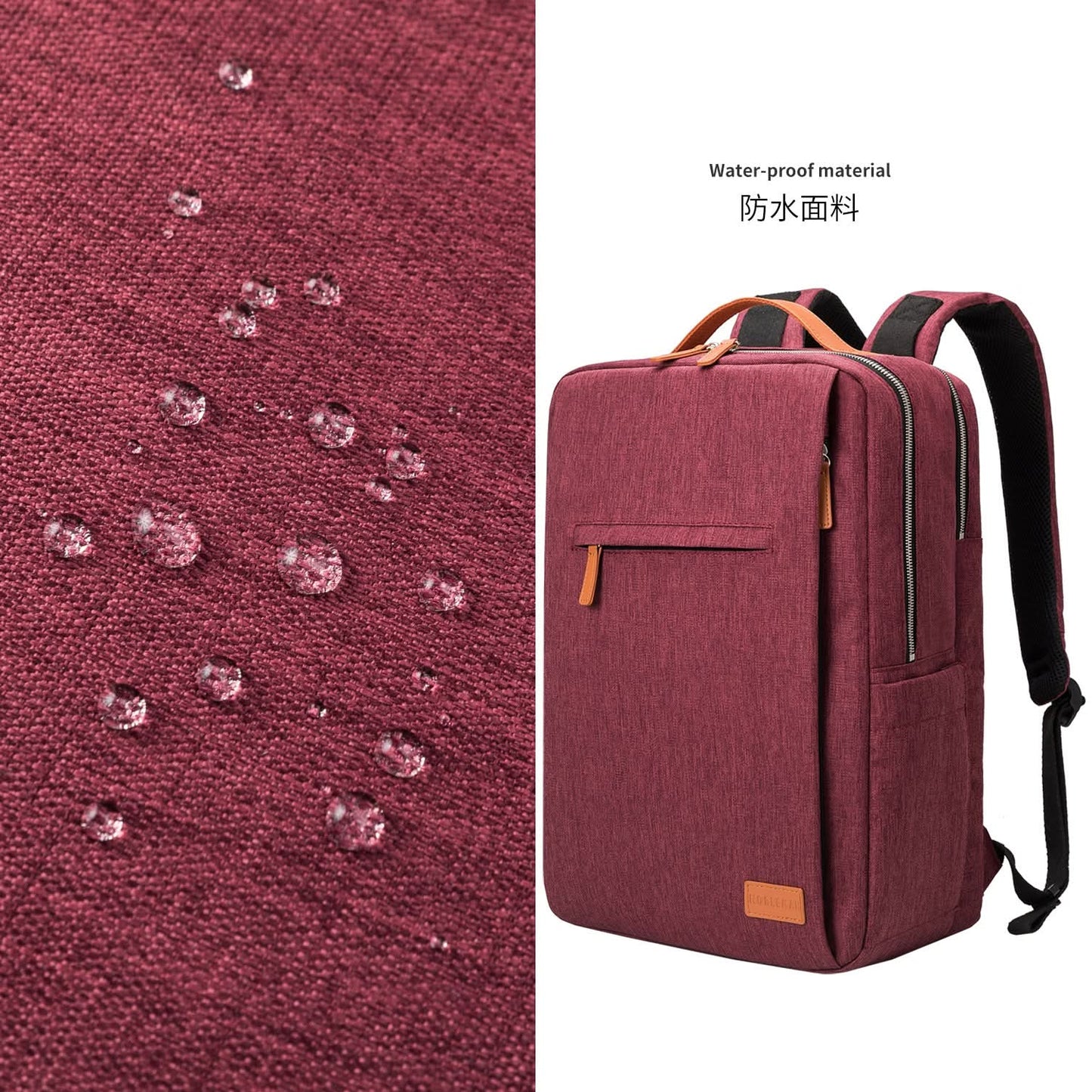 Unisex Business Travel Backpack - 15-inch