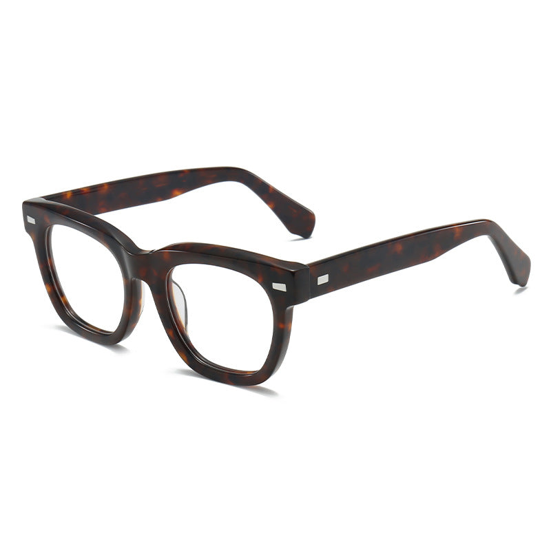 Retro Flat Eyewear for Men & Women, Big Face Fit, Myopia-Ready