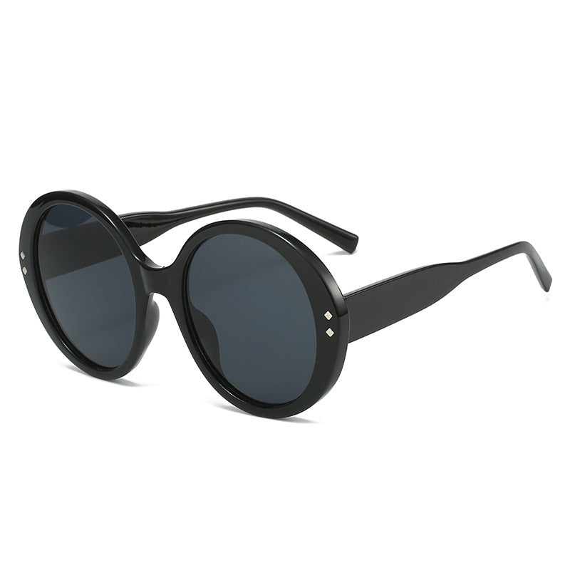 Round Oversized Sunglasses for Women – UV400 Fashion Shades, Street Style