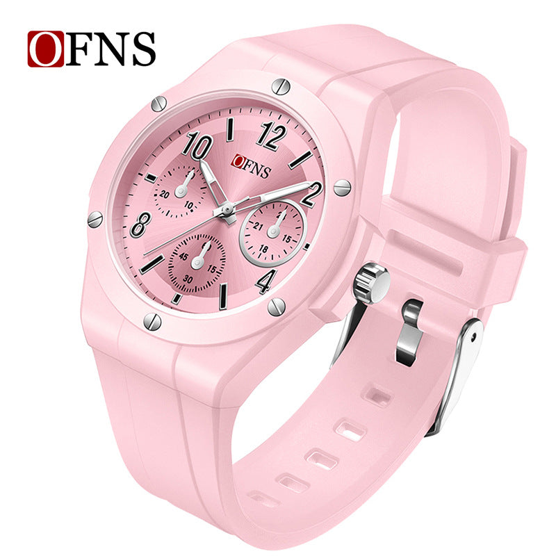 OFNS Waterproof Luminous Student Quartz Watch – Japanese Movement Wristwatch