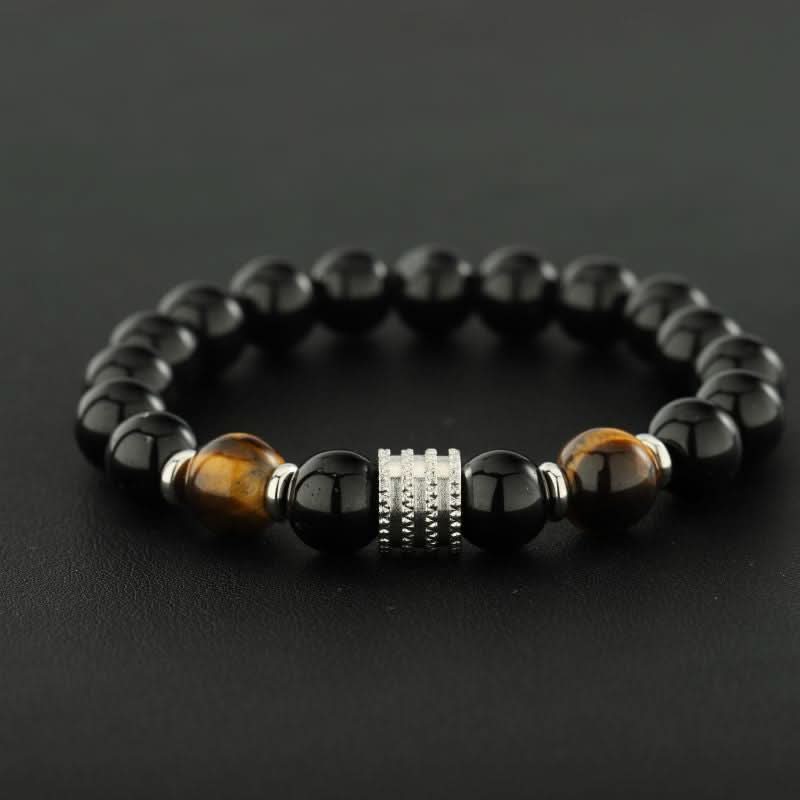 Unisex Retro Tiger Eye Bracelet – Beaded Jewelry