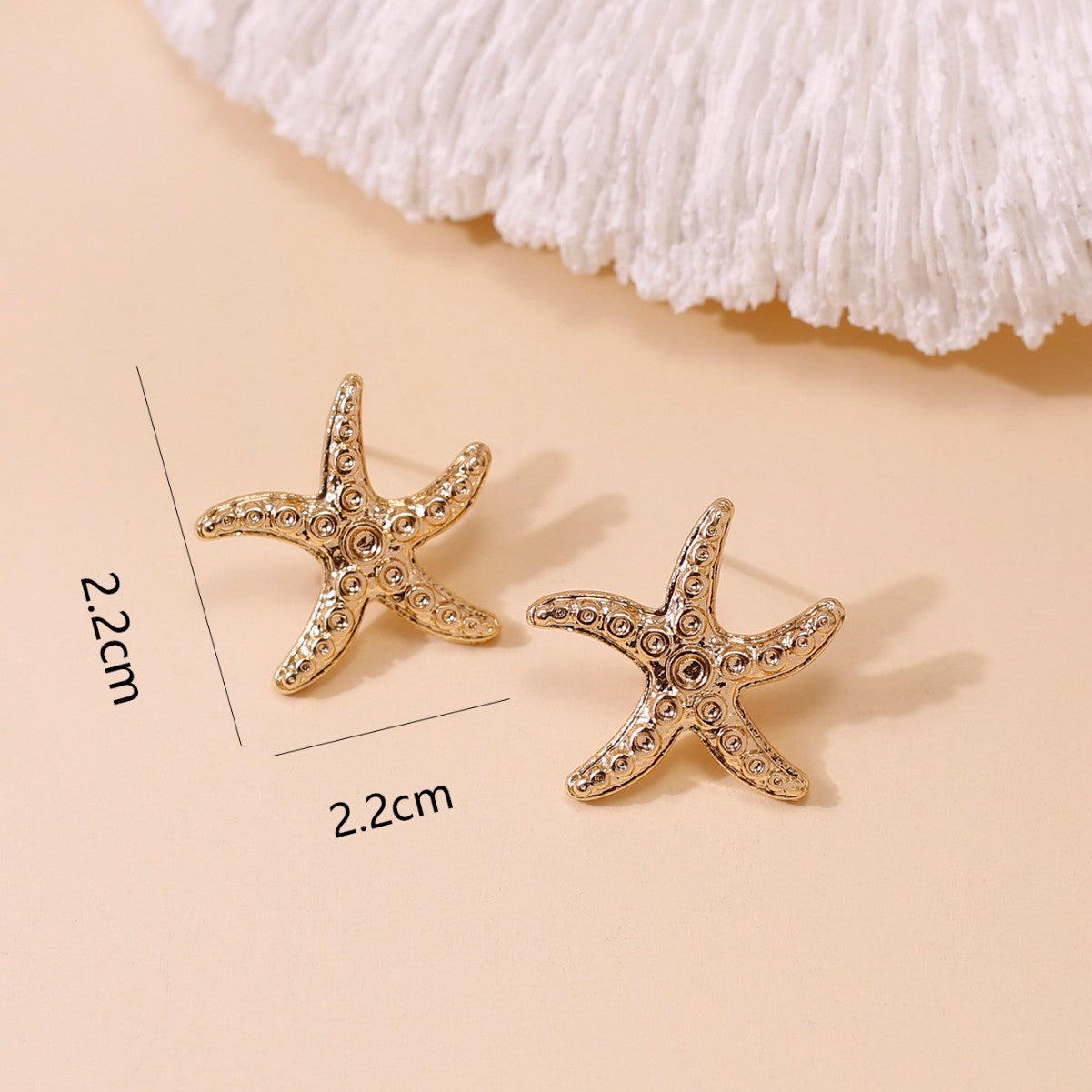 Cute Starfish Earrings for Women – Alloy Beach Vacation Fashion Jewelry
