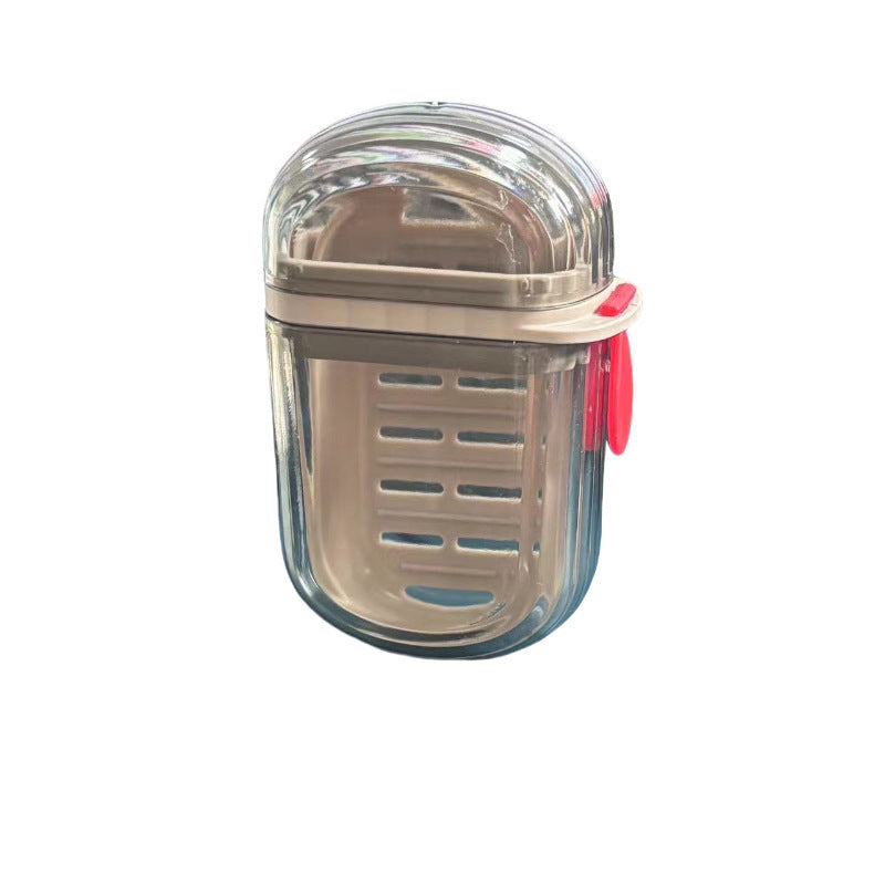 Portable Travel Soap Box with Lid – Transparent Design, Sealed & Drainable