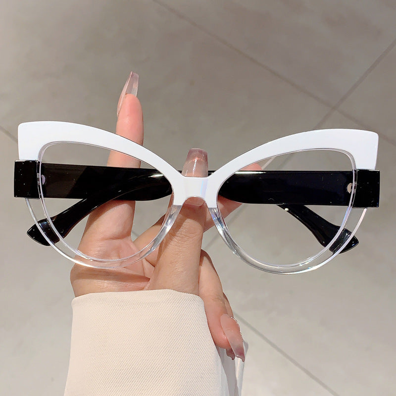 Cat-Eye Anti-Blue Light Glasses for Women – Oversized Full-Frame Fashion Eyewear