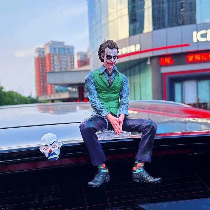 Roof Joker Car Ornament – Heath Ledger Sitting Figure Tail Pendant