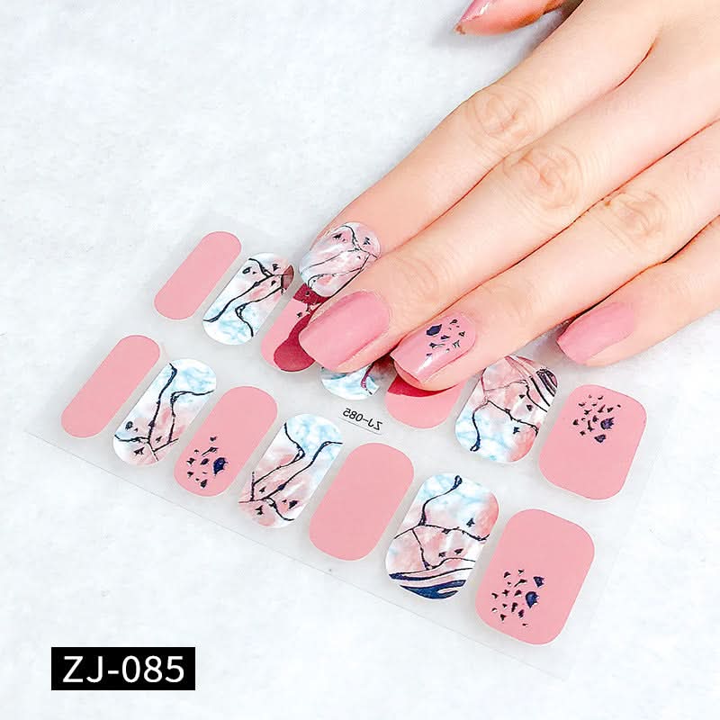 Waterproof 3D Gel Nail Stickers - Durable