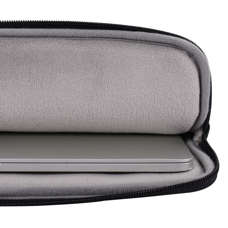 PU Leather Laptop Sleeve – Shock-Resistant Case for 11–15” Devices, Zippered, Black