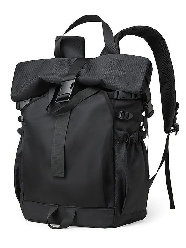 Men's Waterproof Roll-Top Backpack - 16-Inch Laptop Bag