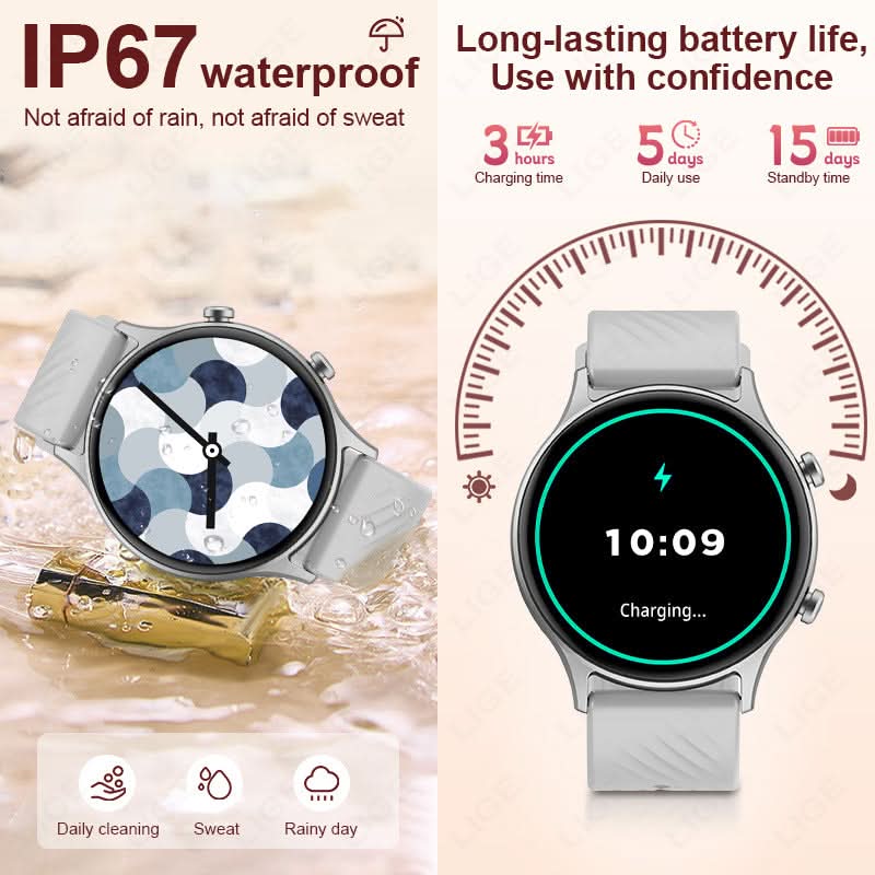 Smartwatch for Men – Outdoor Sports Fitness Tracker, Heart Rate & Blood Oxygen Monitor