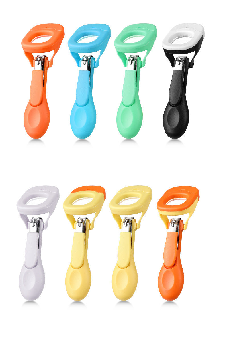 Baby Nail Clipper Set with LED Light & Magnifier – Safe Newborn Nail Scissors & Safety Clippers Kit