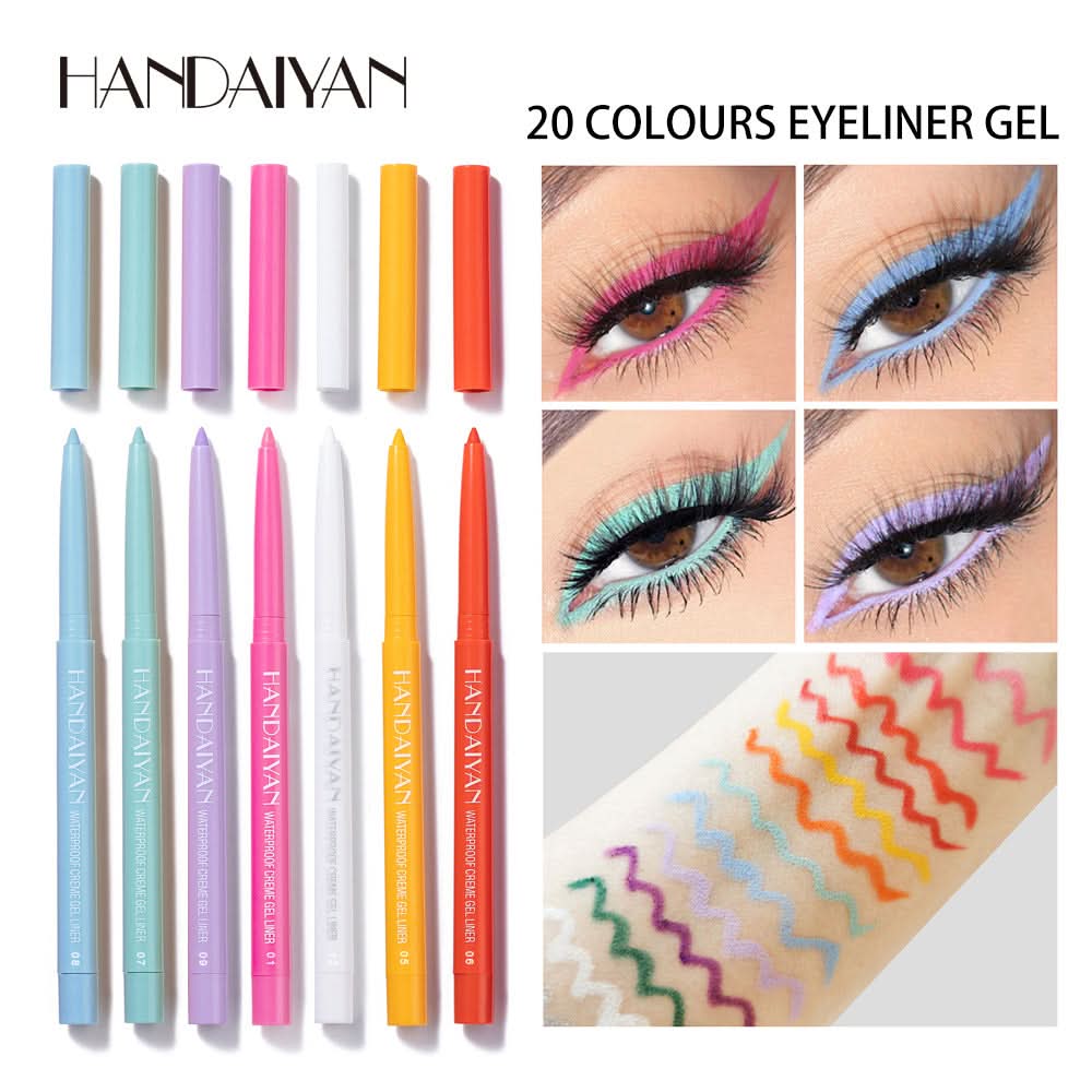 HANDAIYAN Waterproof Eyeliner Gel Pencil – Smudge-Proof Cream Gel Eyeliner