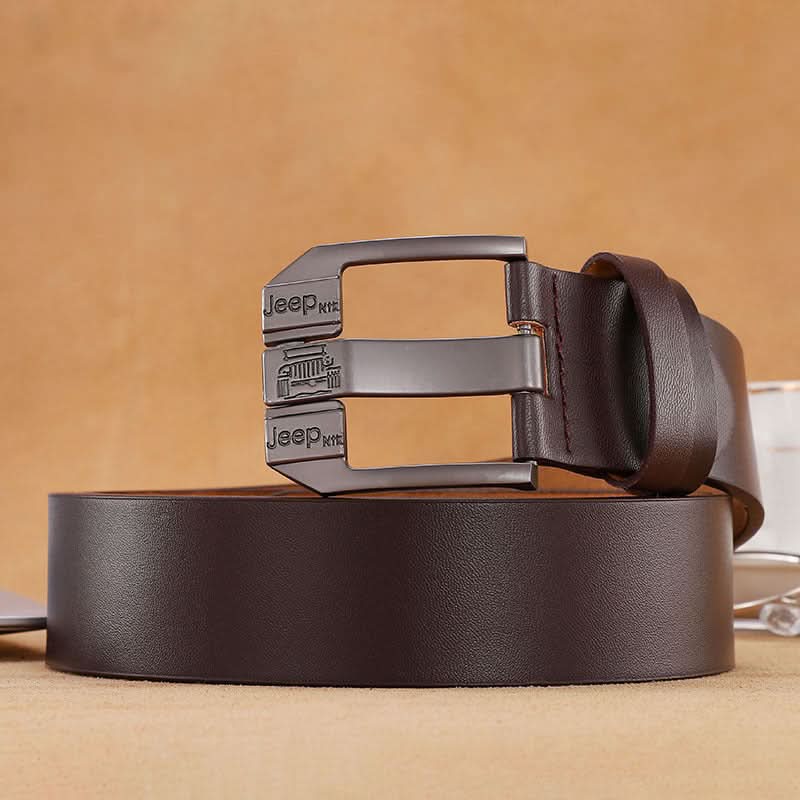 Men’s Vintage Retro Leather Belt – Pin Buckle