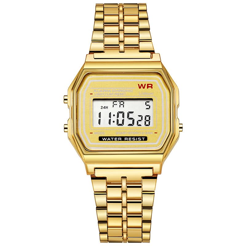 Stylish LED Electronic Watch with Steel Band