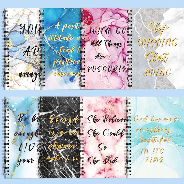 A5 Side Flip Spiral Notebook - Horizontal Line Notepad