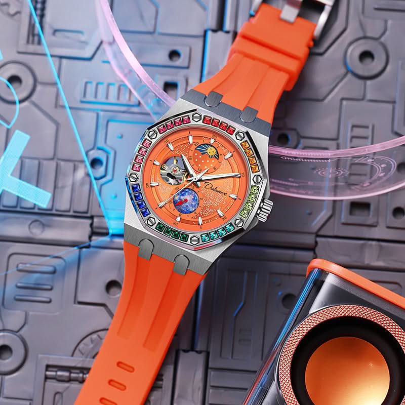 Genuine Mechanical Rainbow Starry Sky Watch