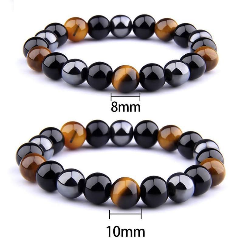 Retro Black Gallstone Energy Bracelet – Unisex
