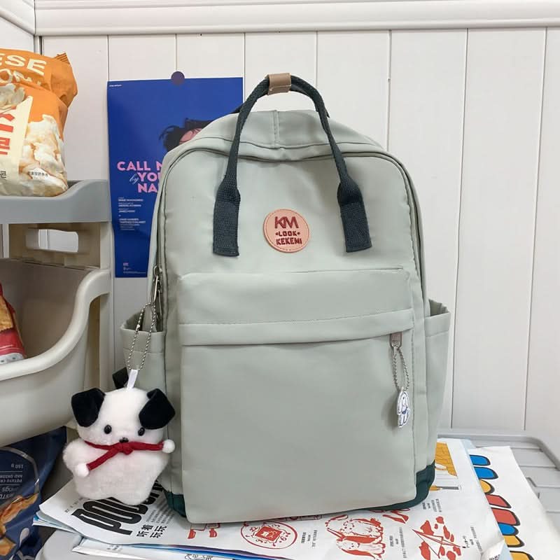 Retro College-Style Backpack – Large-Capacity School & Laptop Bag (14-Inch)
