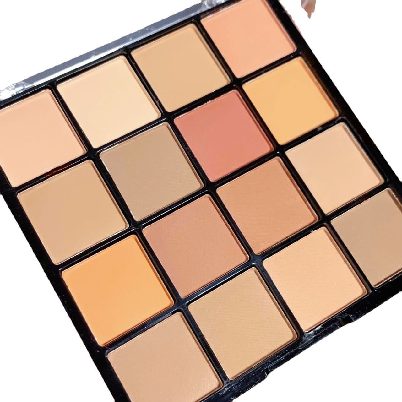 HUDAMOJI 16-Color Eyeshadow Palette – Matte & Shimmer Tones, High-Pigment Eye Makeup