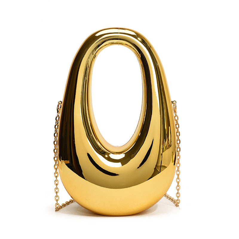 Acrylic Oval Box Handbag – Fashion Chain Crossbody Evening Bag for Women