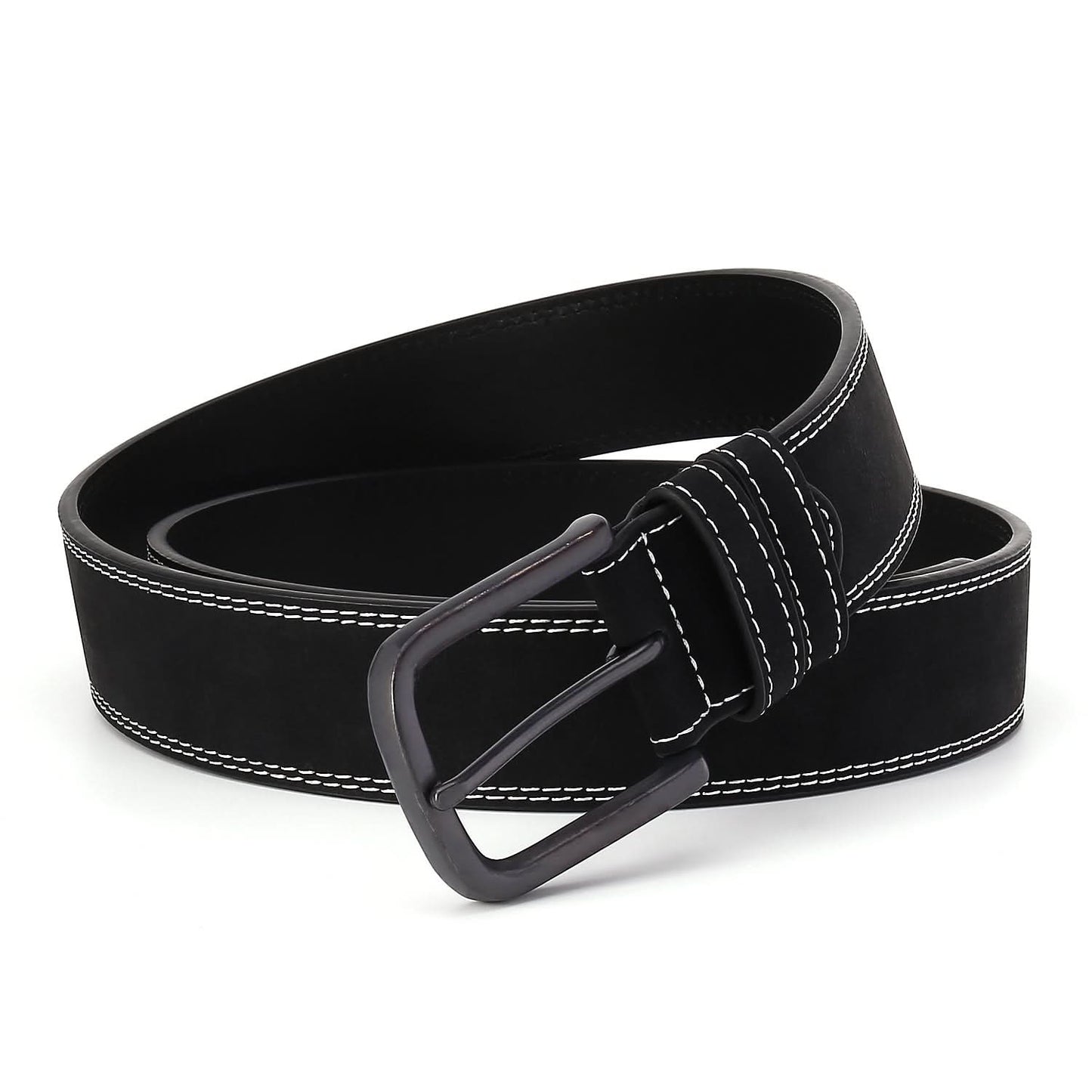 Men's Leather Business Belt - Black