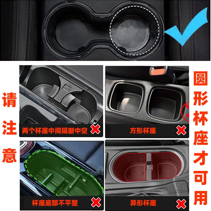 Car Tray Table – Multifunctional ABS Food, Beverage, and Phone Holder with Silicone Pad