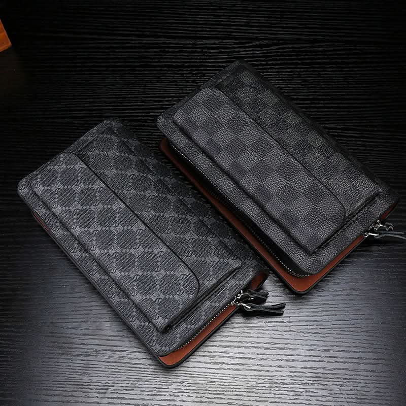Men’s PU Leather Business Briefcase – Light Luxury Style