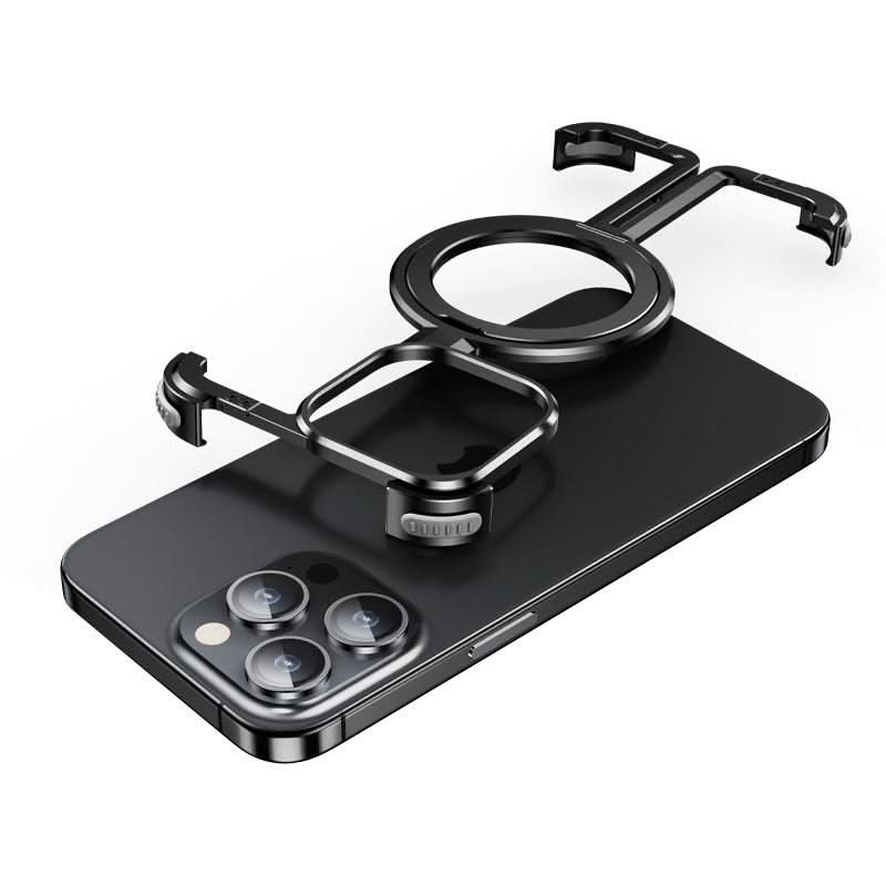 Magnetic Metal Frame Case for iPhone, Frameless Design