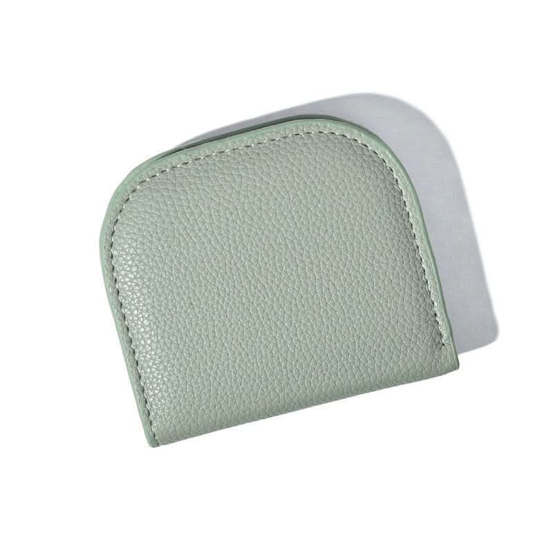 Mini Semi-Circle Coin Purse – Stylish Solid Color Wallet