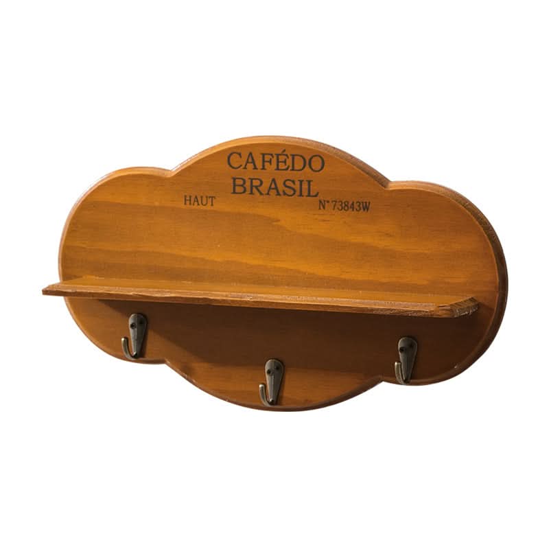 Nordic Cloud Solid Wood Wall-Mounted Coat Rack