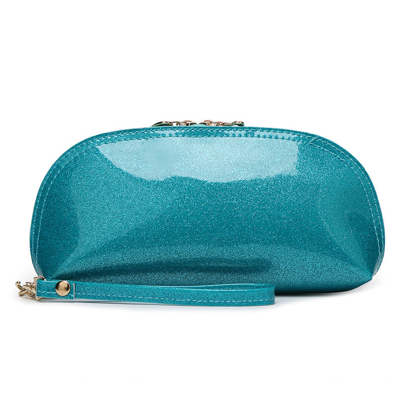Mini Patent Leather Clutch Bag – Stylish Zipper Purse for Women, Compact Evening & Cosmetic Clutch